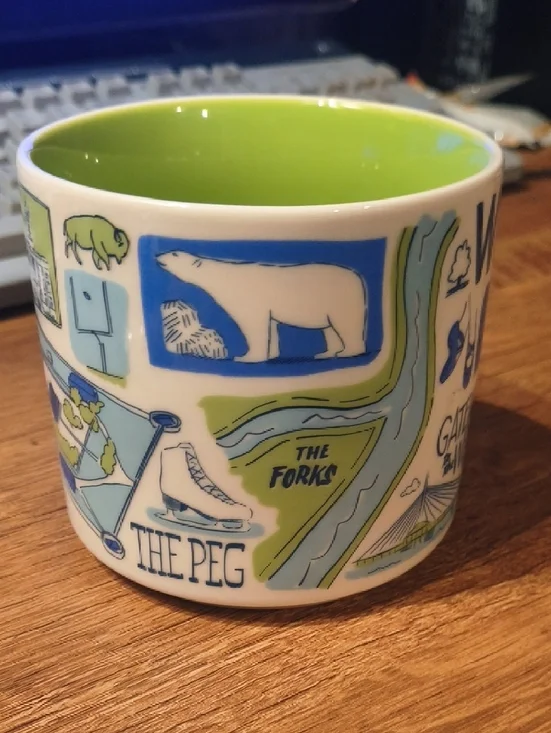 Starbucks Discontinued Winnipeg Mug Been There Series 14oz Rare Collectible Mug - Picture 3 of 6